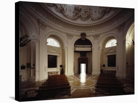 Interior of Dome in Church of Santa Maria Dell'Assunzione at Ariccia-Gian Lorenzo Bernini-Stretched Canvas