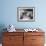 Interior of Early American Furnished Kitchen-null-Framed Photographic Print displayed on a wall