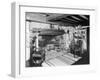 Interior of Early American Furnished Kitchen-null-Framed Photographic Print