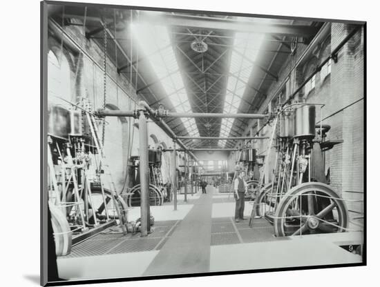 Interior of Engine the House at Crossness Sewage Treatment Works, London, 1894-null-Mounted Photographic Print