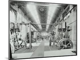 Interior of Engine the House at Crossness Sewage Treatment Works, London, 1894-null-Mounted Photographic Print