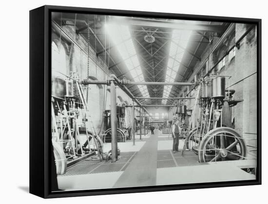 Interior of Engine the House at Crossness Sewage Treatment Works, London, 1894-null-Framed Stretched Canvas