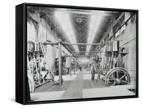 Interior of Engine the House at Crossness Sewage Treatment Works, London, 1894-null-Framed Stretched Canvas