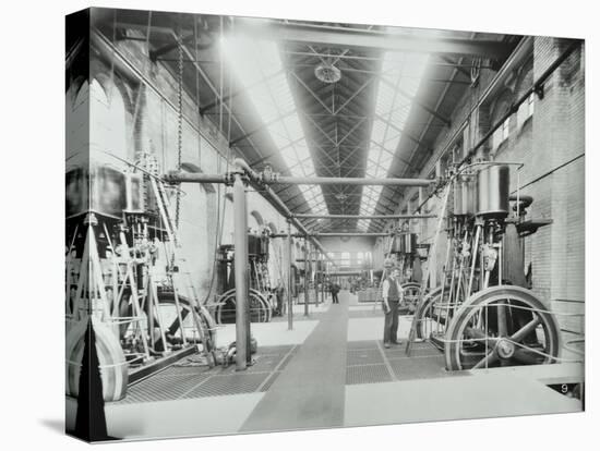 Interior of Engine the House at Crossness Sewage Treatment Works, London, 1894-null-Stretched Canvas