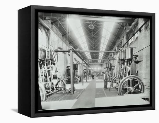 Interior of Engine the House at Crossness Sewage Treatment Works, London, 1894-null-Framed Stretched Canvas