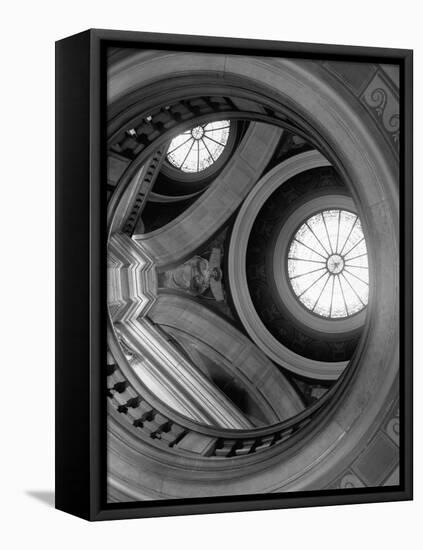 Interior of Essex County Courthouse Rotunda-Karen Tweedy-Holmes-Framed Stretched Canvas