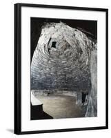 Interior of Etruscan Tomb of Mula, Sesto Fiorentino, Tuscany, Italy, 7th Century BC-null-Framed Giclee Print