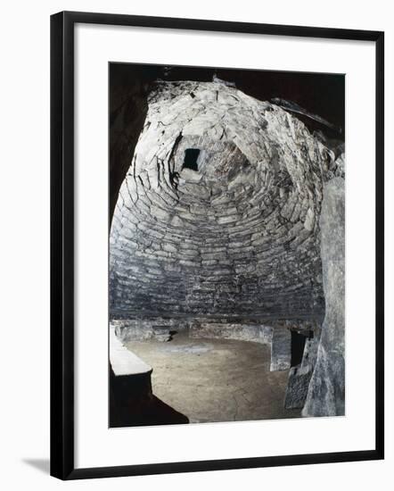 Interior of Etruscan Tomb of Mula, Sesto Fiorentino, Tuscany, Italy, 7th Century BC-null-Framed Giclee Print