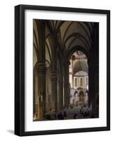 Interior of Florence Cathedral-Giovanni Pezzini-Framed Giclee Print