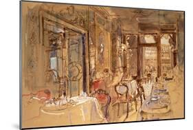 Interior of Florian's, Venice, 1984-John Stanton Ward-Mounted Giclee Print