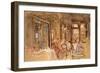 Interior of Florian's, Venice, 1984-John Stanton Ward-Framed Premium Giclee Print