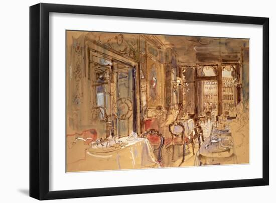Interior of Florian's, Venice, 1984-John Stanton Ward-Framed Premium Giclee Print