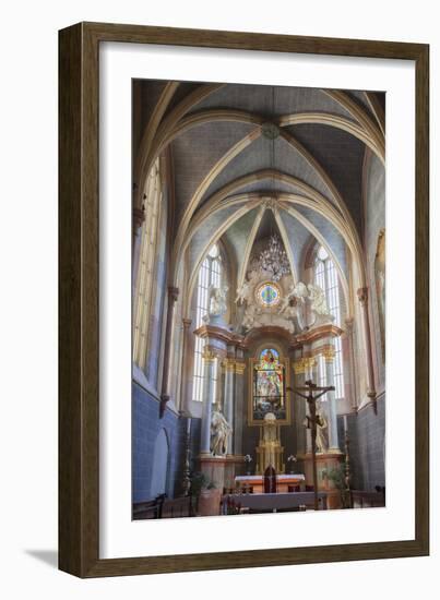 Interior of Franciscan Church, Bratislava, Slovakia, Europe-Ian Trower-Framed Photographic Print