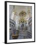 Interior of Frauenkirche, Dresden, Saxony, Germany, Europe-Robert Harding-Framed Photographic Print