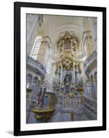 Interior of Frauenkirche, Dresden, Saxony, Germany, Europe-Robert Harding-Framed Photographic Print