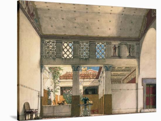 Interior of Gaius Marcius's House-Sir Lawrence Alma-Tadema-Stretched Canvas