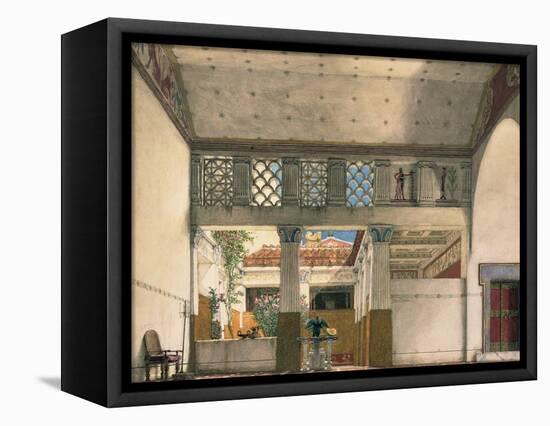 Interior of Gaius Marcius's House-Sir Lawrence Alma-Tadema-Framed Stretched Canvas