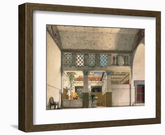 Interior of Gaius Marcius's House-Sir Lawrence Alma-Tadema-Framed Giclee Print