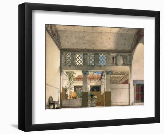 Interior of Gaius Marcius's House-Sir Lawrence Alma-Tadema-Framed Giclee Print