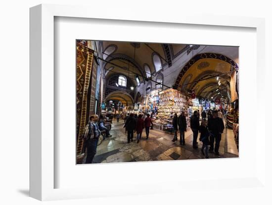 Interior of Grand Bazaar (Kapali Carsi), Istanbul, Turkey-Ben Pipe-Framed Photographic Print