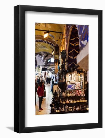 Interior of Grand Bazaar (Kapali Carsi), Istanbul, Turkey-Ben Pipe-Framed Photographic Print