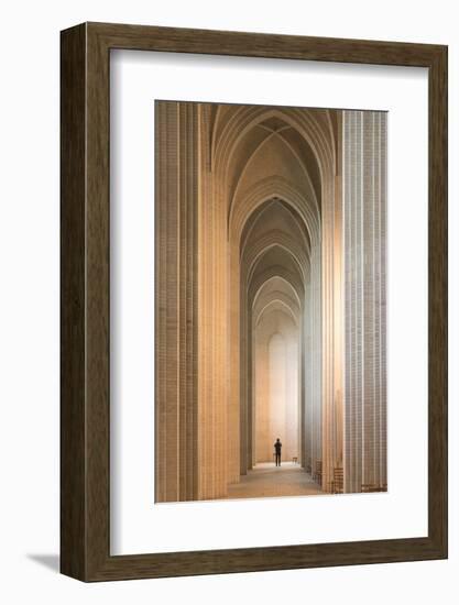 Interior of Grundvigs Church, Bispebjerg, Copenhagen, Denmark-Ben Pipe-Framed Photographic Print