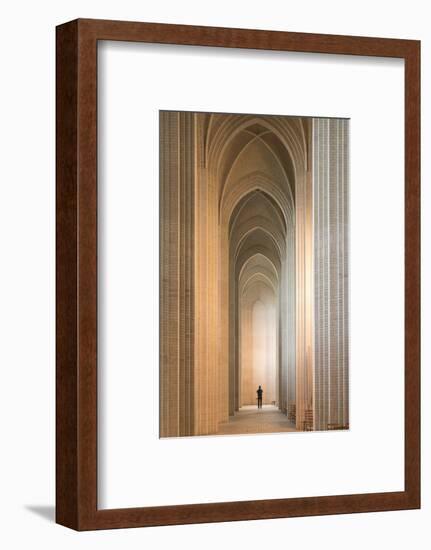 Interior of Grundvigs Church, Bispebjerg, Copenhagen, Denmark-Ben Pipe-Framed Photographic Print