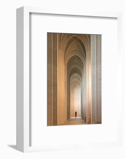 Interior of Grundvigs Church, Bispebjerg, Copenhagen, Denmark-Ben Pipe-Framed Photographic Print