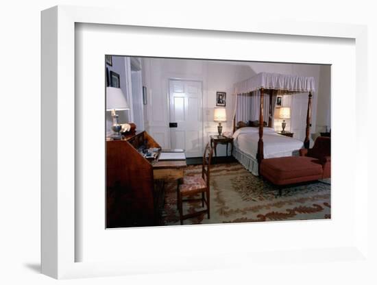 Interior of Guest Bedroom at Blair House-Roddey Mims-Framed Photographic Print