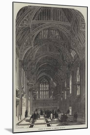 Interior of Guildhall, as Restored-null-Mounted Giclee Print