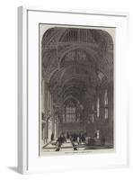 Interior of Guildhall, as Restored-null-Framed Giclee Print