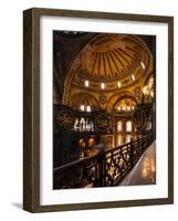 Interior of Hagia Sofia (Aya Sofya), Sultanahmet, Istanbul, Turkey-Ben Pipe-Framed Photographic Print