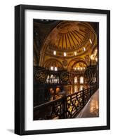 Interior of Hagia Sofia (Aya Sofya), Sultanahmet, Istanbul, Turkey-Ben Pipe-Framed Photographic Print