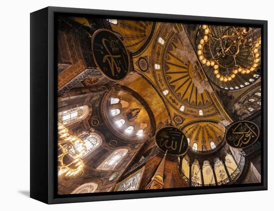 Interior of Hagia Sofia (Aya Sofya), Sultanahmet, Istanbul, Turkey-Ben Pipe-Framed Stretched Canvas