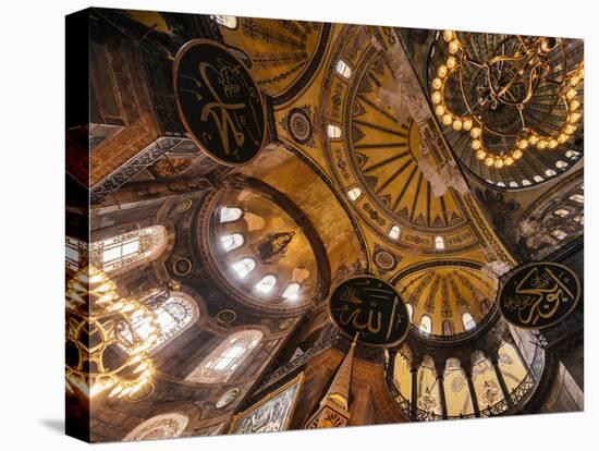 Interior of Hagia Sofia (Aya Sofya), Sultanahmet, Istanbul, Turkey-Ben Pipe-Stretched Canvas