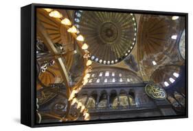 Interior of Hagia Sophia (Aya Sofya Mosque) (The Church of Holy Wisdom)-Neil Farrin-Framed Stretched Canvas