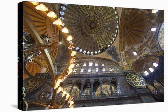 Interior of Hagia Sophia (Aya Sofya Mosque) (The Church of Holy Wisdom)-Neil Farrin-Stretched Canvas