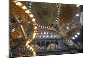 Interior of Hagia Sophia (Aya Sofya Mosque) (The Church of Holy Wisdom)-Neil Farrin-Mounted Photographic Print