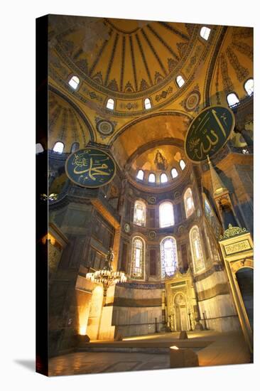 Interior of Hagia Sophia (Aya Sofya Mosque) (The Church of Holy Wisdom)-Neil Farrin-Stretched Canvas