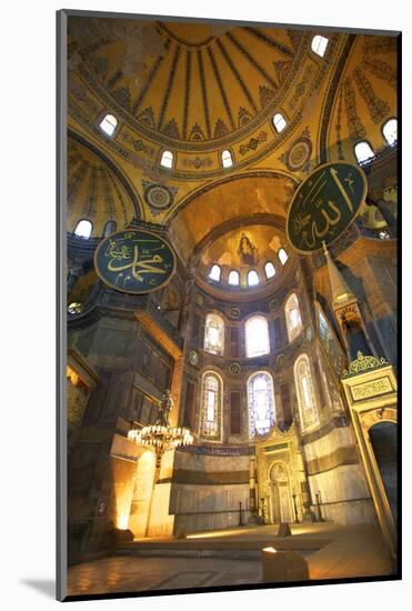 Interior of Hagia Sophia (Aya Sofya Mosque) (The Church of Holy Wisdom)-Neil Farrin-Mounted Photographic Print