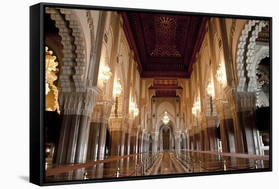 Interior of Hassan Ii Mosque, Casablanca, Morocco, Africa-Ben Pipe-Framed Stretched Canvas