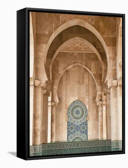 Interior of Hassan Ii Mosque, Casablanca, Morocco, Africa-Ben Pipe-Framed Stretched Canvas