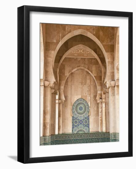 Interior of Hassan Ii Mosque, Casablanca, Morocco, Africa-Ben Pipe-Framed Photographic Print