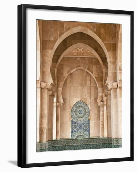 Interior of Hassan Ii Mosque, Casablanca, Morocco, Africa-Ben Pipe-Framed Photographic Print