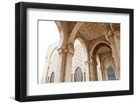 Interior of Hassan Ii Mosque, Casablanca, Morocco, Africa-Ben Pipe-Framed Photographic Print