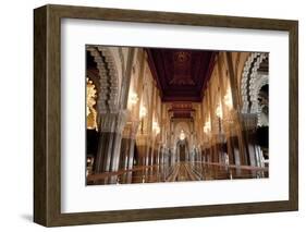 Interior of Hassan Ii Mosque, Casablanca, Morocco, Africa-Ben Pipe-Framed Photographic Print