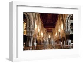 Interior of Hassan Ii Mosque, Casablanca, Morocco, Africa-Ben Pipe-Framed Photographic Print