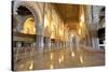 Interior of Hassan Ll Mosque, Casablanca, Morocco, North Africa, Africa-Neil Farrin-Stretched Canvas