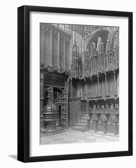 Interior of Henry VII's Lady Chapel, Westminster Abbey-Frederick Henry Evans-Framed Photographic Print