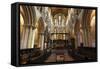 Interior of Hexham Abbey, Northumberland, 2010-Peter Thompson-Framed Stretched Canvas